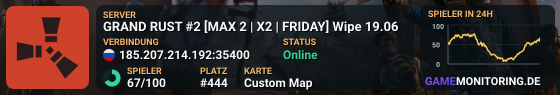 GRAND RUST #2 [MAX 2 | X2 | FRIDAY] Wipe 05.06