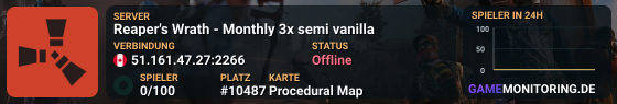 Reaper's Wrath - Monthly 3x semi vanilla