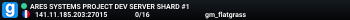 ARES SYSTEMS PROJECT DEV SERVER SHARD #1