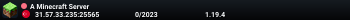 A Minecraft Server