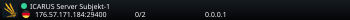 ICARUS Server Subjekt-1