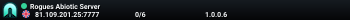 Rogues Abiotic Server