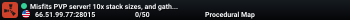 Misfits PVP server! 10x stack sizes, and gather rates.