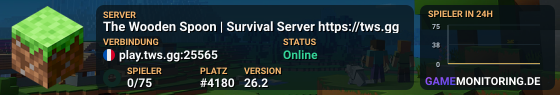 The Wooden Spoon | Survival Server https://tws.gg