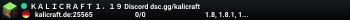 ＫＡＬＩＣＲＡＦＴ １．１９ Discord dsc.gg/kalicraft