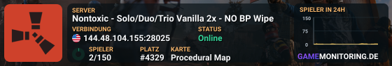 Nontoxic - Solo/Duo/Trio Vanilla 2x - NO BP Wipe
