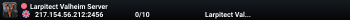 Larpitect Valheim Server