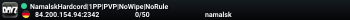 NamalskHardcord|1PP|PVP|NoWipe|NoRule