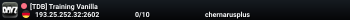 [TDB] Trainingserver