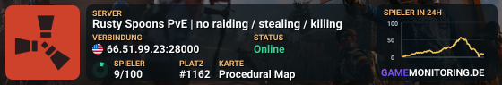Rusty Spoons PvE | no raiding / stealing / killing