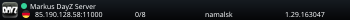 Markus DayZ Server