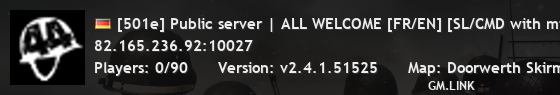 [501e] Public server | ALL WELCOME [FR/EN] [SL/CMD with mic onl