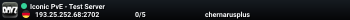 Iconic PvE - Test Server