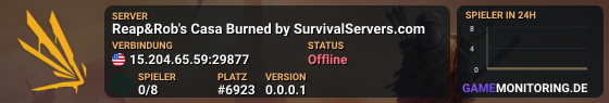 Reap&Rob's Casa Burned by SurvivalServers.com