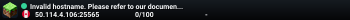 Invalid hostname. Please refer to our documentation at docs.tcpshield.com