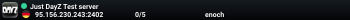 Just DayZ Test server