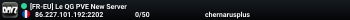 [FR-EU] Le QG PVE New Server