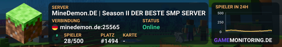 MineDemon.DE | Season II ʀᴇʟᴇᴀꜱᴇ ᴜᴍ 18:00