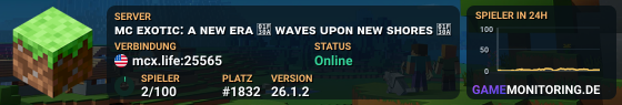 ᴍᴄ ᴇxᴏᴛɪᴄ: ᴀ ɴᴇᴡ ᴇʀᴀ 🌊 ᴡᴀᴠᴇs ᴜᴘᴏɴ ɴᴇᴡ sʜᴏʀᴇs 🌊