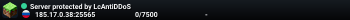 Server protected by LcAntiDDoS
