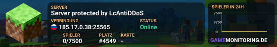 Server protected by LcAntiDDoS