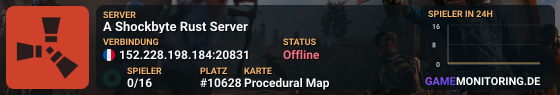 A Shockbyte Rust Server