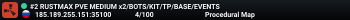 #2 RUSTMAX PVE MEDIUM x2/BOTS/KIT/TP/BASE/EVENTS