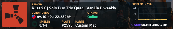 Rust 2K | Solo Duo Trio Quad | Vanilla Biweekly
