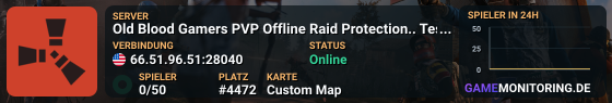 Old Blood Gamers PVP Offline  Raid Protection.. Testing server