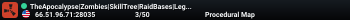 TheApocalypse|Zombies|SkillTree|RaidBases|LegendaryItems