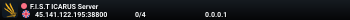 F.I.S.T ICARUS Server