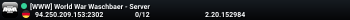 [WWW] World War Waschbaer - Server