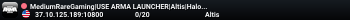 MediumRareGaming|USE ARMA LAUNCHER|Altis|Halo|Bases|Ships