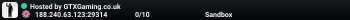 Hosted by GTXGaming.co.uk