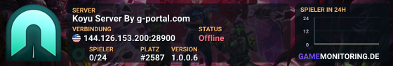 Koyu Server By g-portal.com