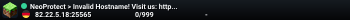 NeoProtect > Invalid Hostname! Visit us: https://neoprotect.net