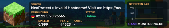 NeoProtect > Invalid Hostname! Visit us: https://neoprotect.net