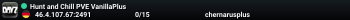 Hunt and Chill PVE VanillaPlus