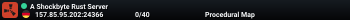 A Shockbyte Rust Server