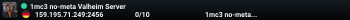 1mc3 no-meta Valheim Server