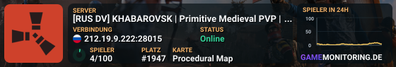 [RUS DV] KHABAROVSK | Primitive Medieval PVP | Wipe 02.07.26(Ms