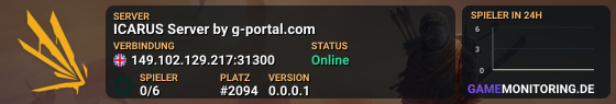 ICARUS Server by g-portal.com