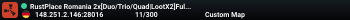 RustPlace Romania 2x[Duo/Trio/Quad|LootX2]FullWipe 4/6