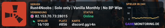 Rust4Noobs | Solo only | Vanilla Monthly | No BP Wipe