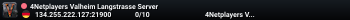 4Netplayers Valheim Langstrasse Server