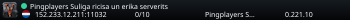 Pingplayers Suliga ricisa un erika serverits