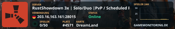 RustShowdown 3x | Solo/Duo |PvP / Scheduled Raids | FPS++