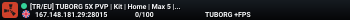 [TR/EU] TUBORG 5X PVP | Kit | Home | Max 5 | 06.04 | Yeni Basla