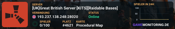 [UK]Great British Server [KITS][Raidable Bases]