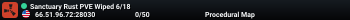 Sanctuary Rust PVE Wiped 6/4